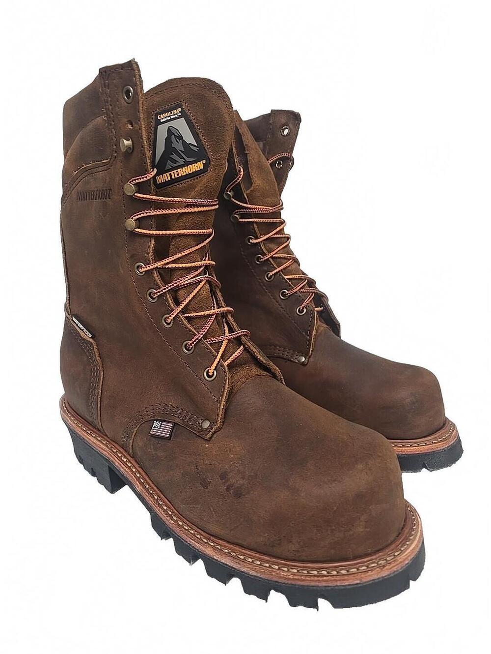 Matterhorn Men's 9" Composite Toe WP/Insulated Logger Boots U.S.A. MT2580 12M